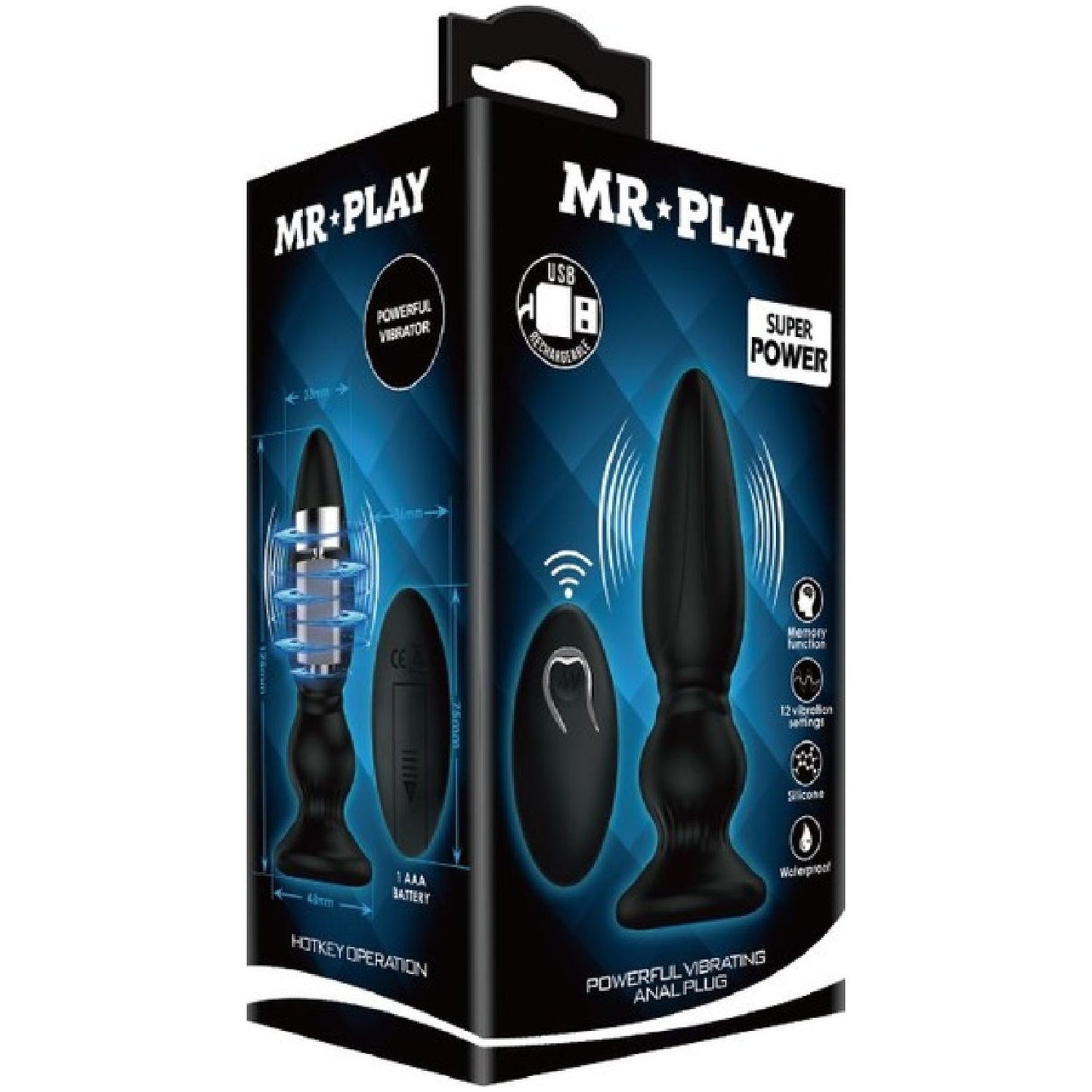 Pretty Love – Mr Play Powerful Vibrating Anal Plug | Prostate Massager