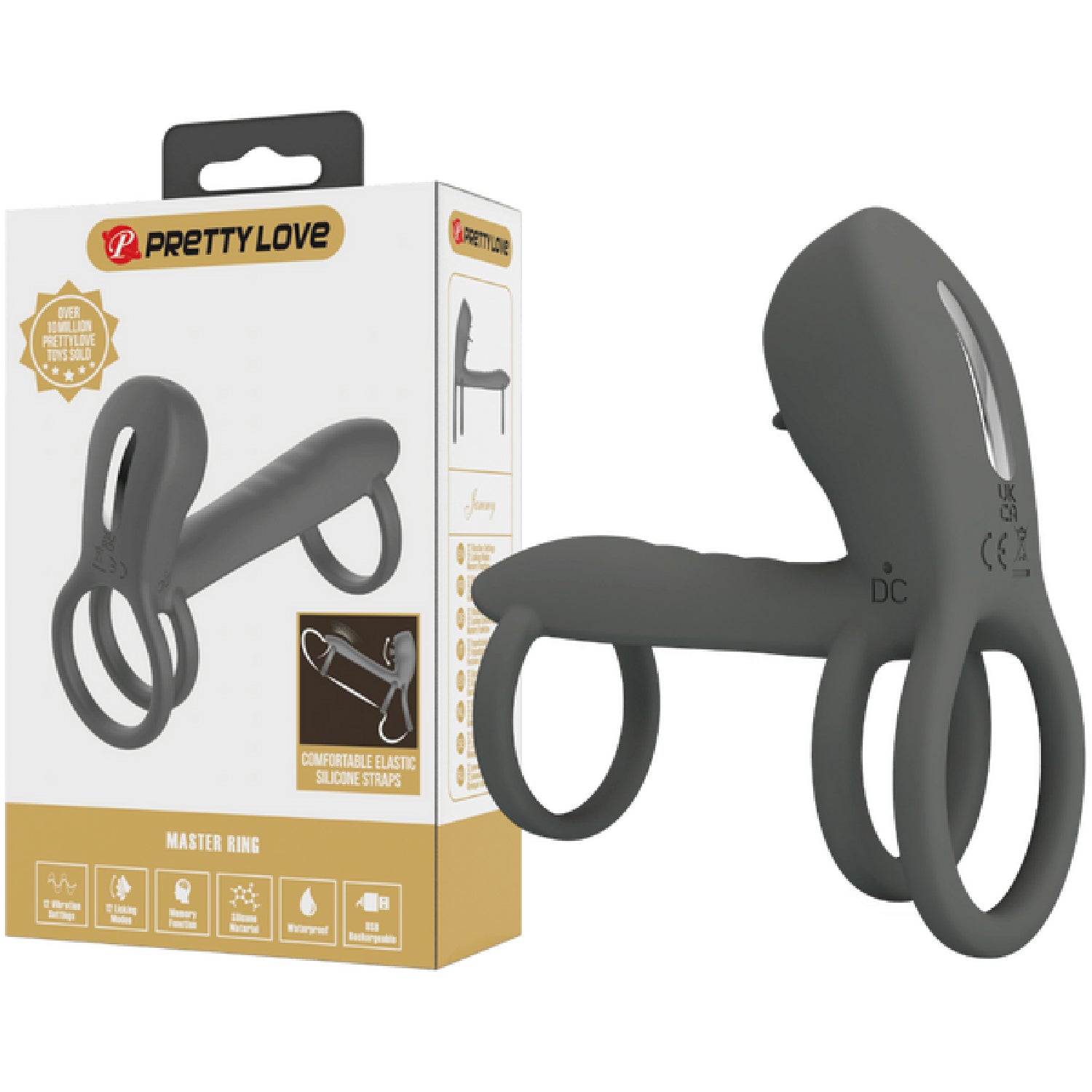 Pretty Love - Master Ring Jammy | Vibrating & Licking Cock Ring