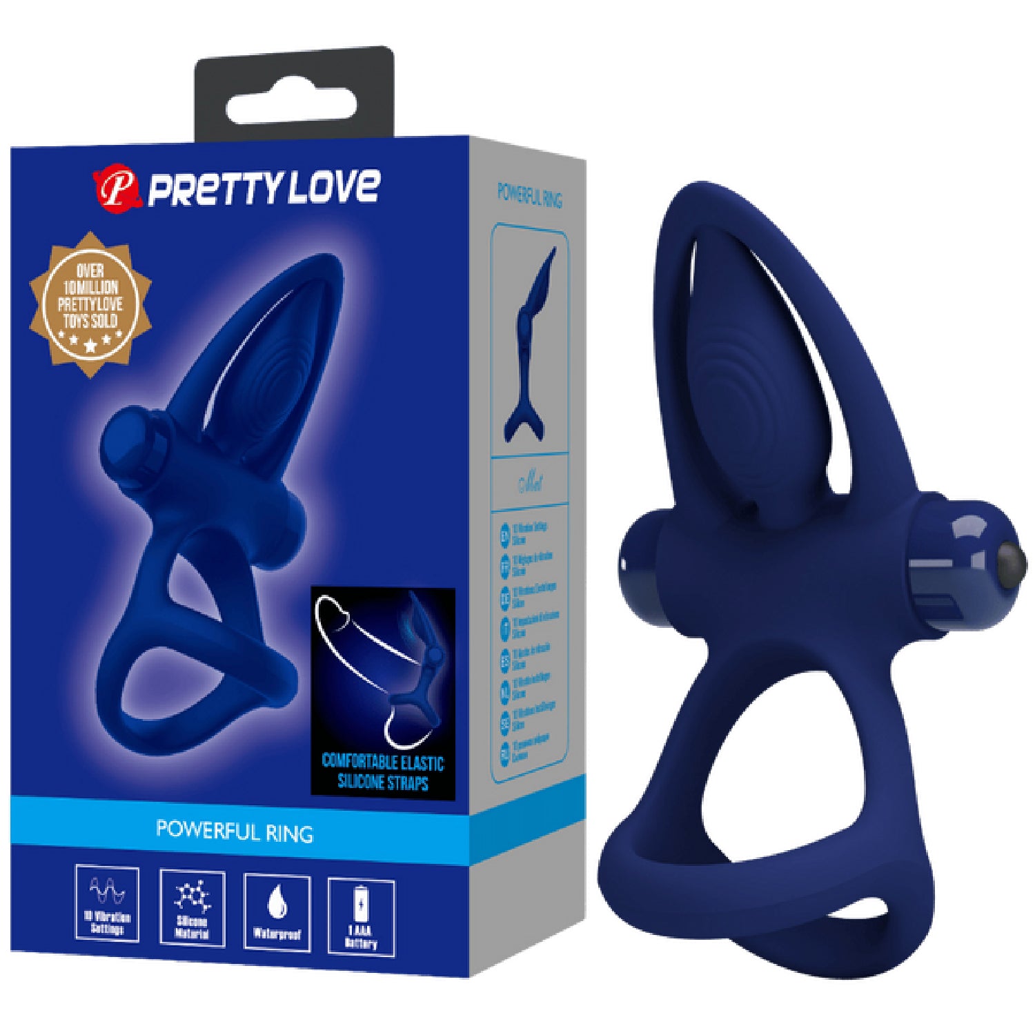 Pretty Love - Powerful Ring Mat | Vibrating Cock & Ball Ring