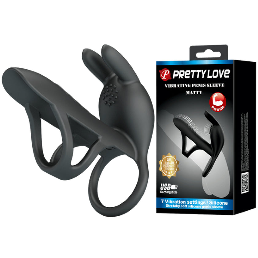 Pretty Love - Vibrating Penis Sleeve Matty | Vibrating Penis Sleeve