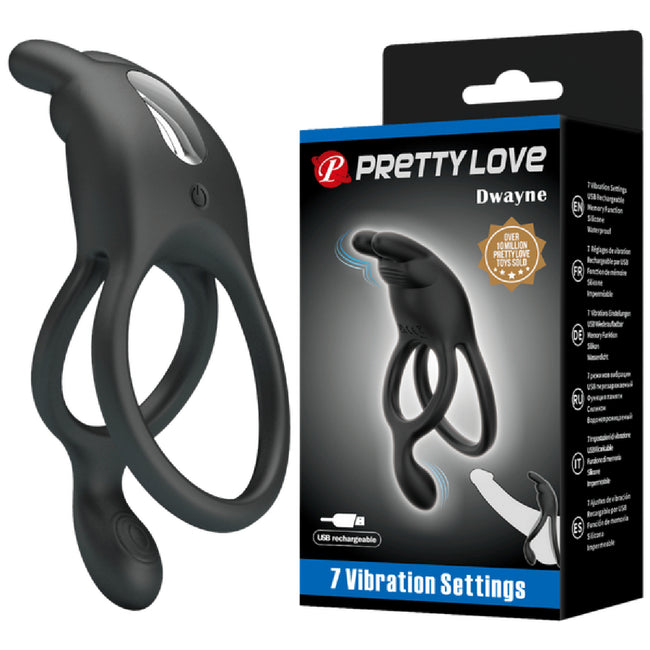 Pretty Love - Master Ring Dwayne | Vibrating Cock & Ball Ring