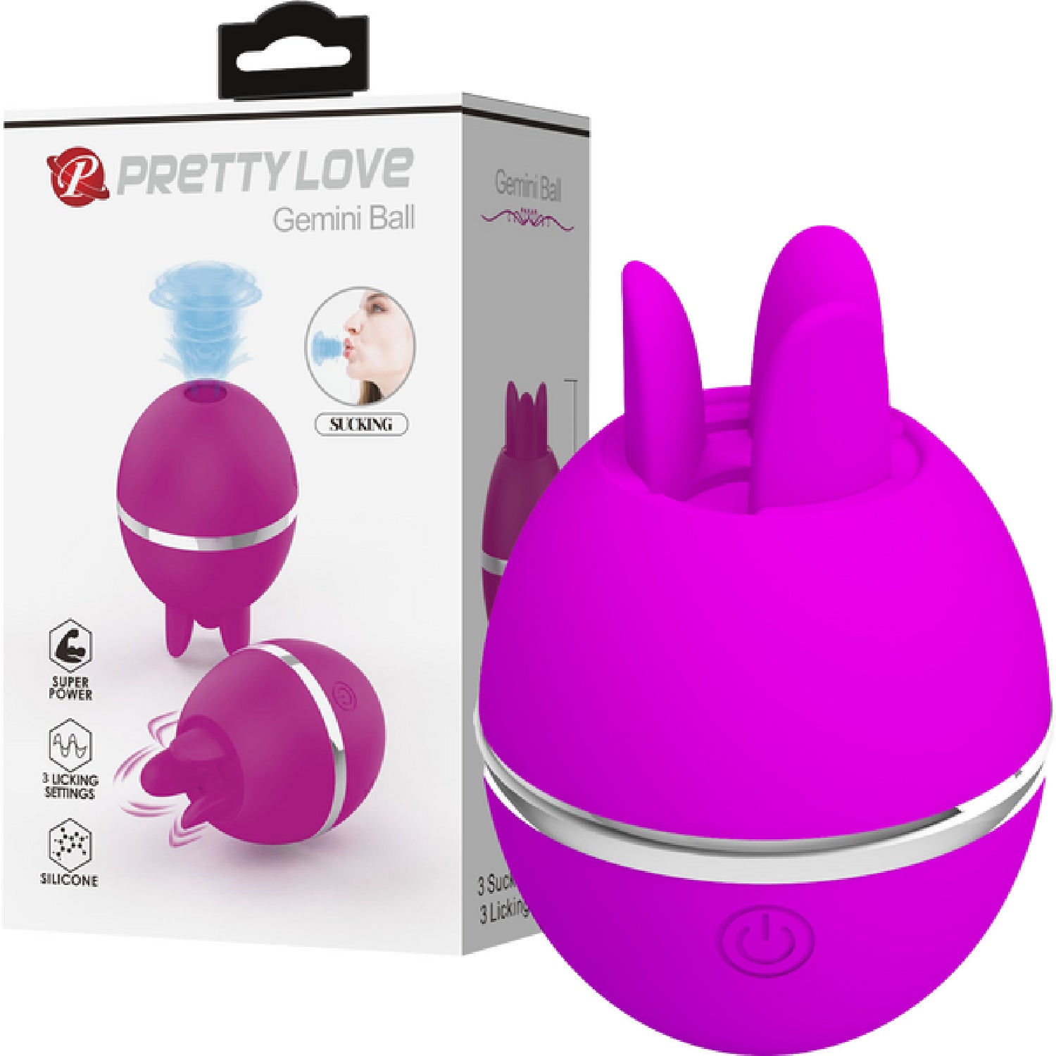 Pretty Love - Gemini | Ball Sucking and Licking Vibrator