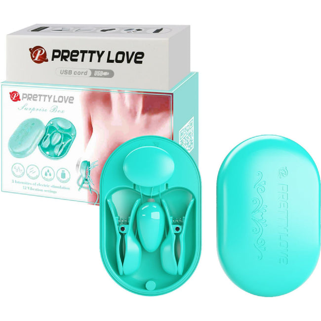 Pretty Love – Surprise Box | Rechargeable Electro-Stimulation Nipple Clamps