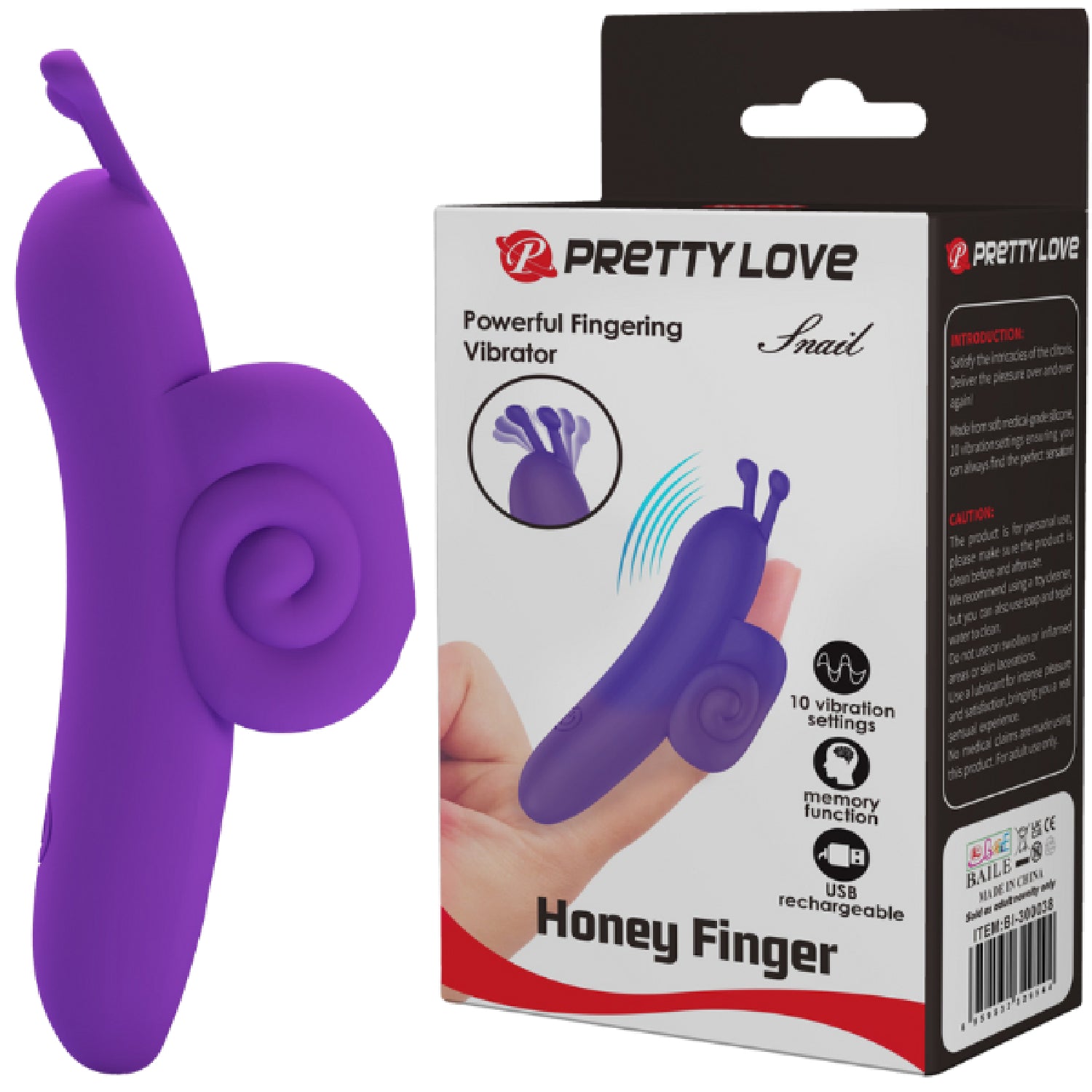 Pretty Love - Honey Finger Snail | Powerful Fingering Vibrator