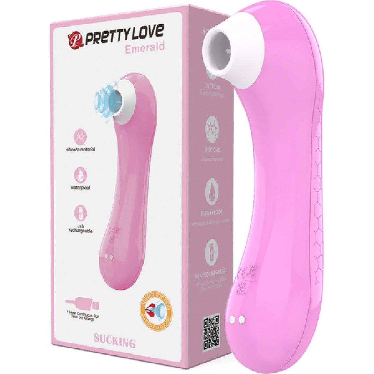 Pretty Love – Emerald | Rechargeable Suction Vibrator