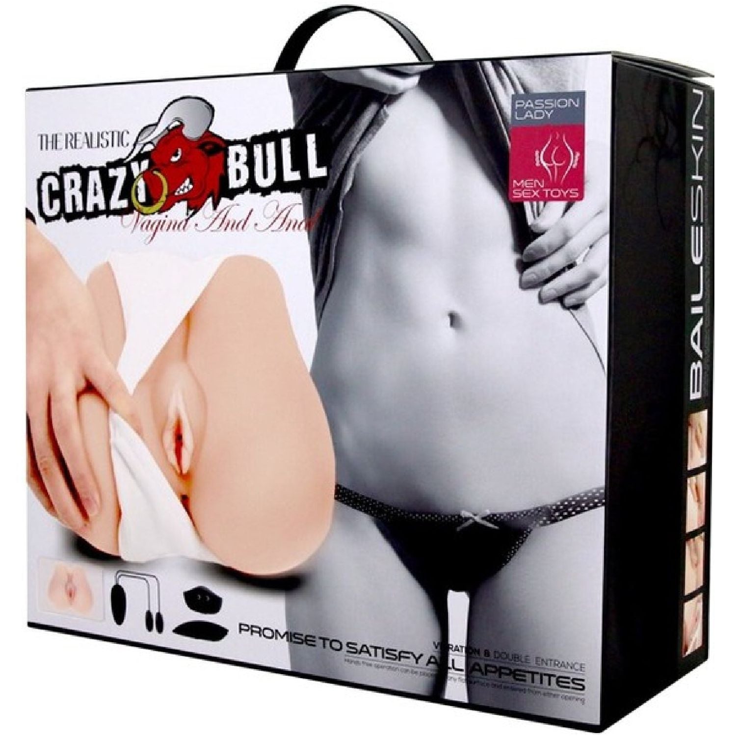 Pretty Love - Crazy Bull Missionary (Vagina & Anal) | Vibrating Male Masturbator