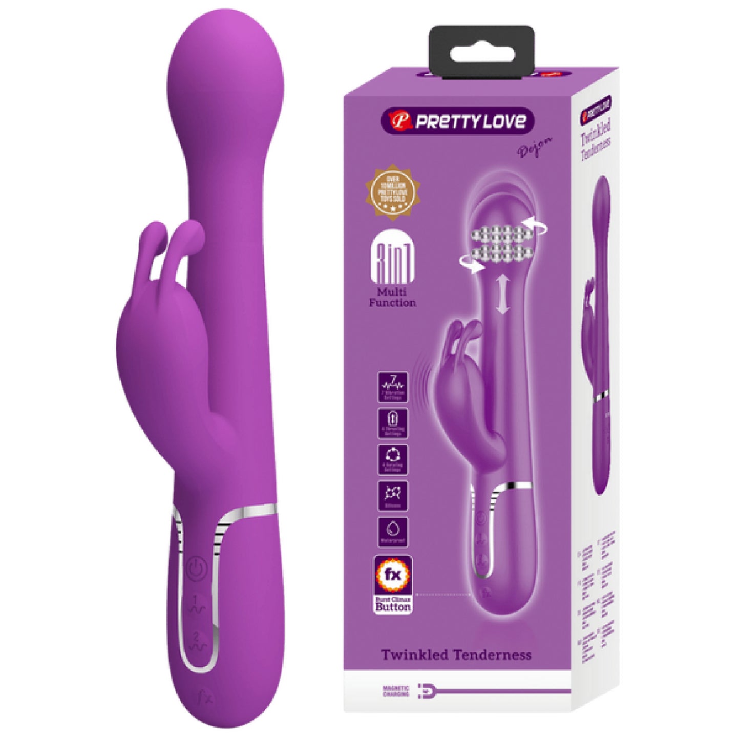 Pretty Love - Twinkled Tenderness Dejon 3in1 | Multi-function Vibrator