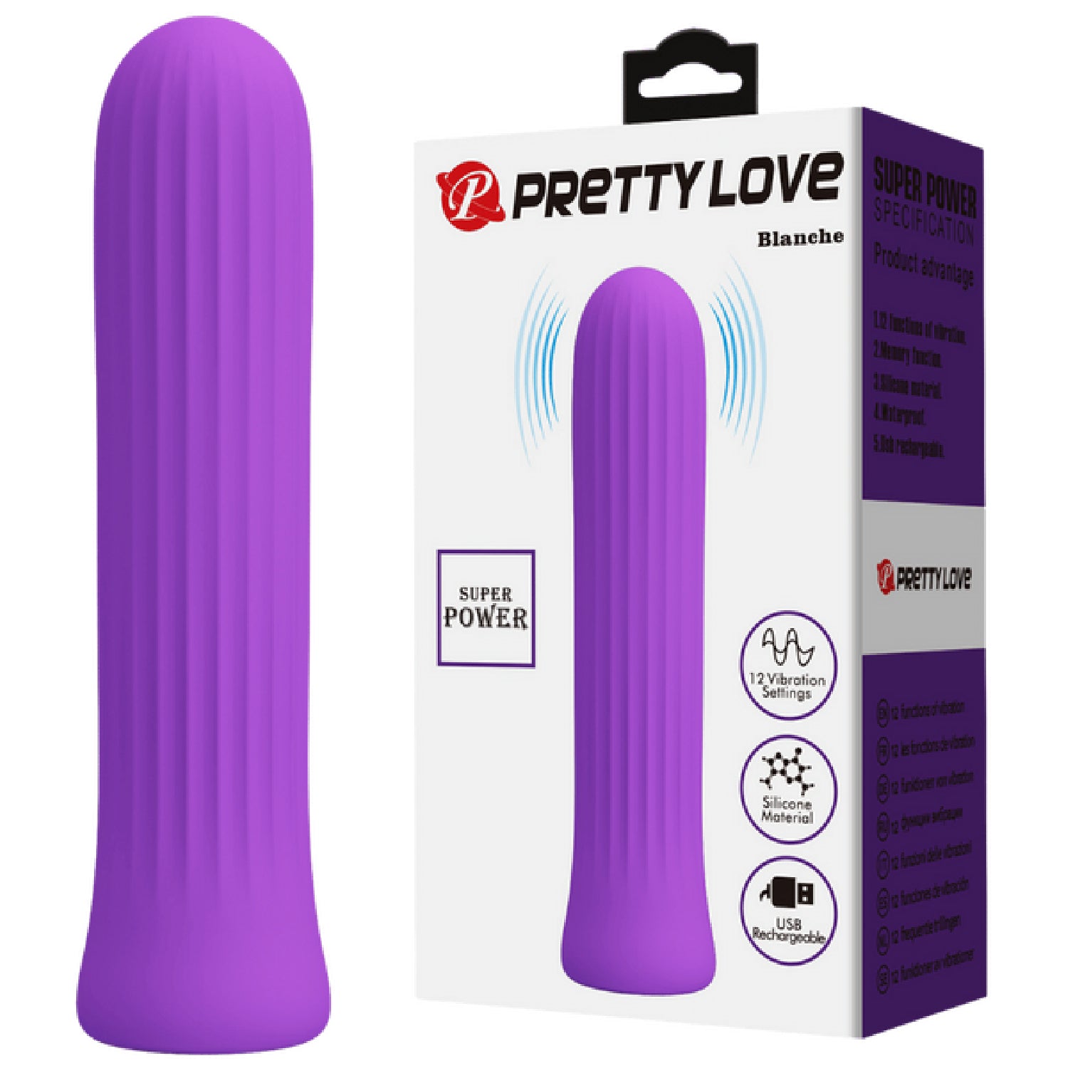 Pretty Love – Blanche | Rechargeable Bullet