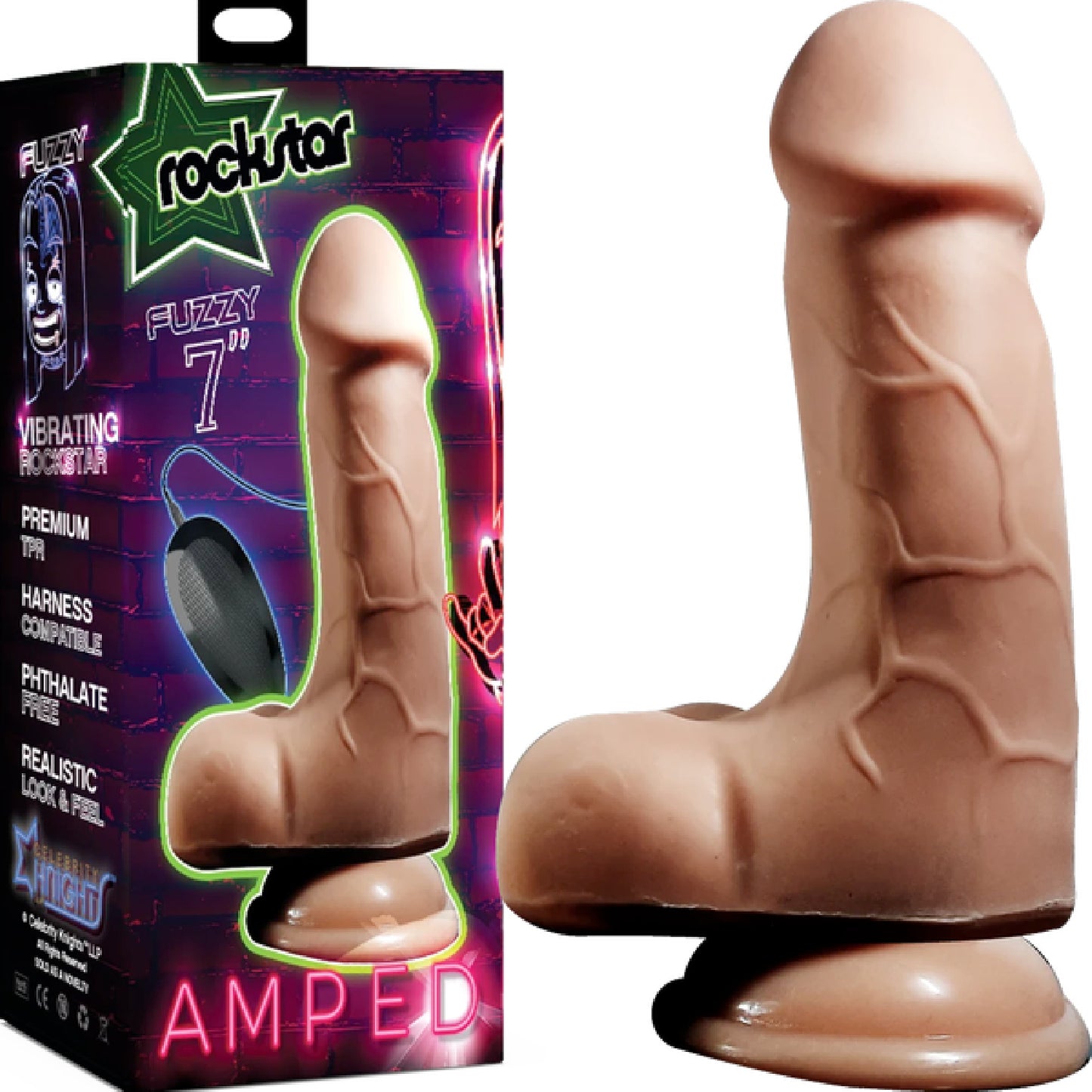 Celebrity Knights - Rockstar Amped Fuzzy 7" | Vibrating Dong