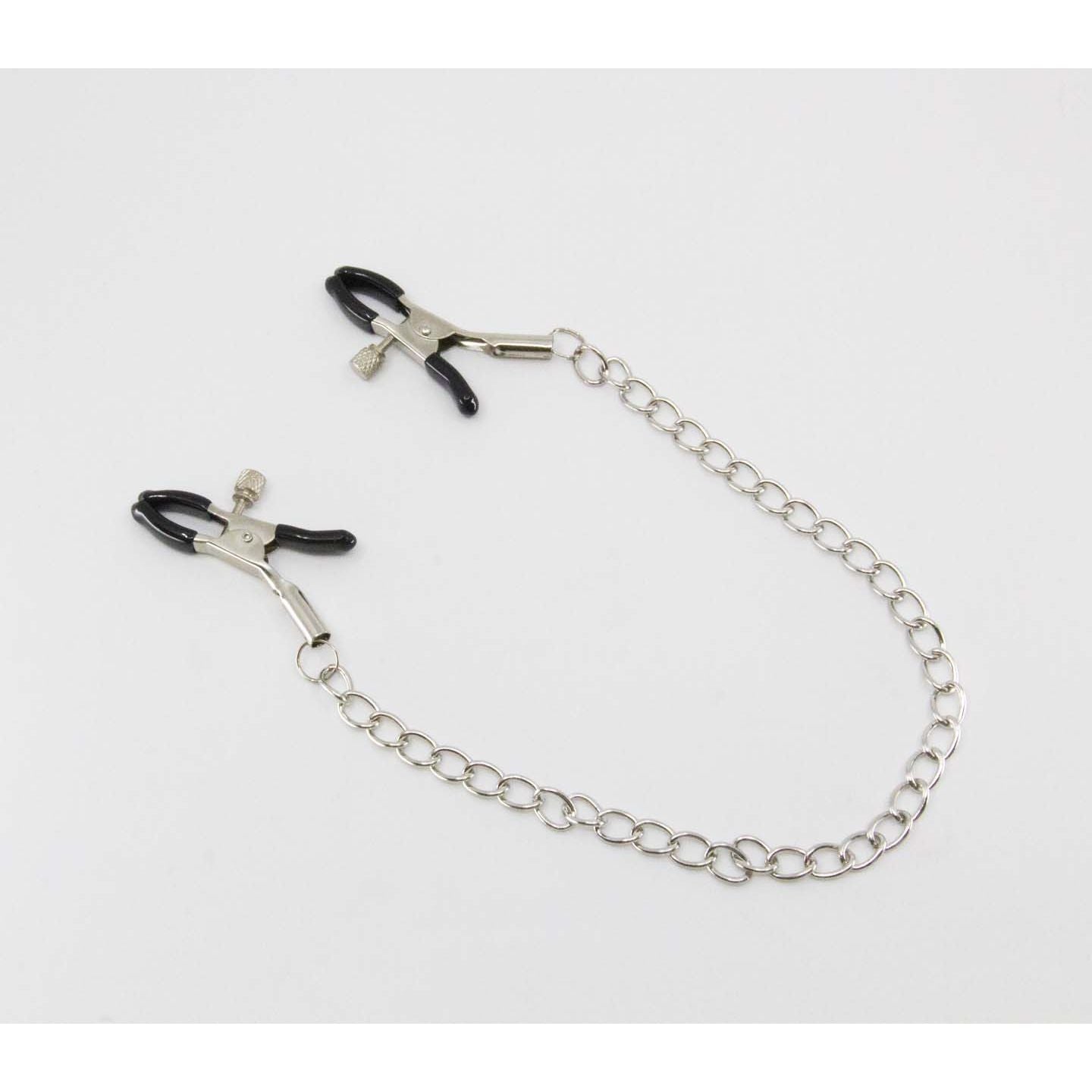 Love In Leather - Chain Joined Nipple Clamps | Alligator Clips