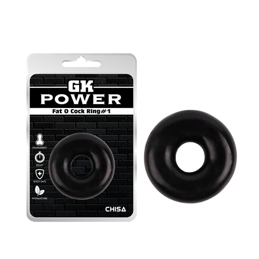 GK Power - Fat O Cock Ring #1 | Black