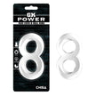 GK Power - Duo Cock 8 Ball Ring | Clear