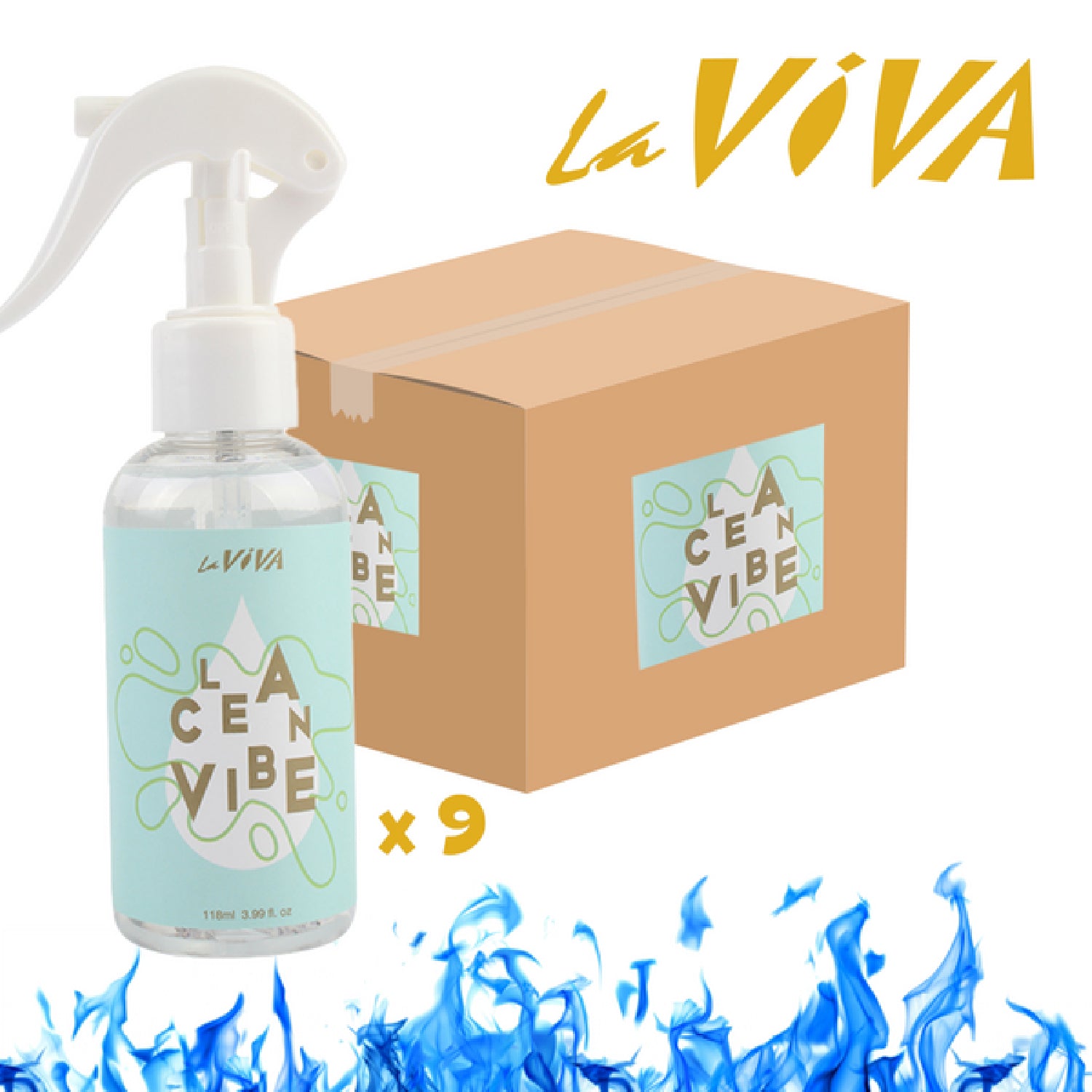 Laviva - Clean Vibe 118ml x9 | Bulk Toy Cleaner Spray