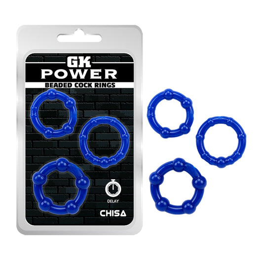 GK Power - Beaded Cock Rings | 3 Pack