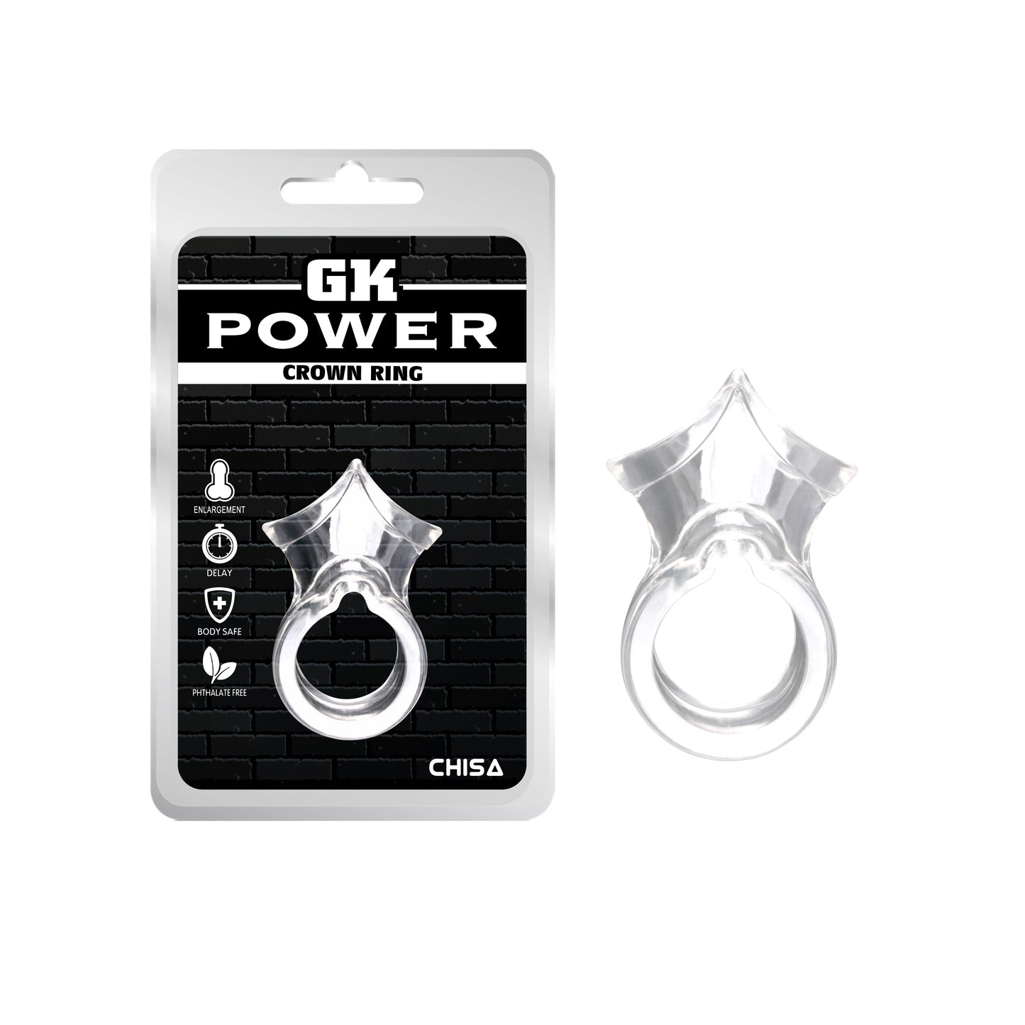 GK Power - Crown Ring | Clear