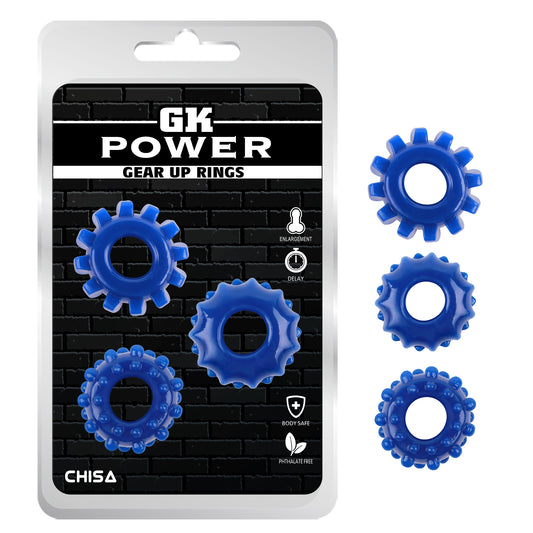 GK Power - Gear Up Rings | Assorted 3 Pack