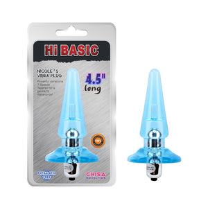 Hi Basic - Nicole's Vibra Plug 4.5 Inches | Blue
