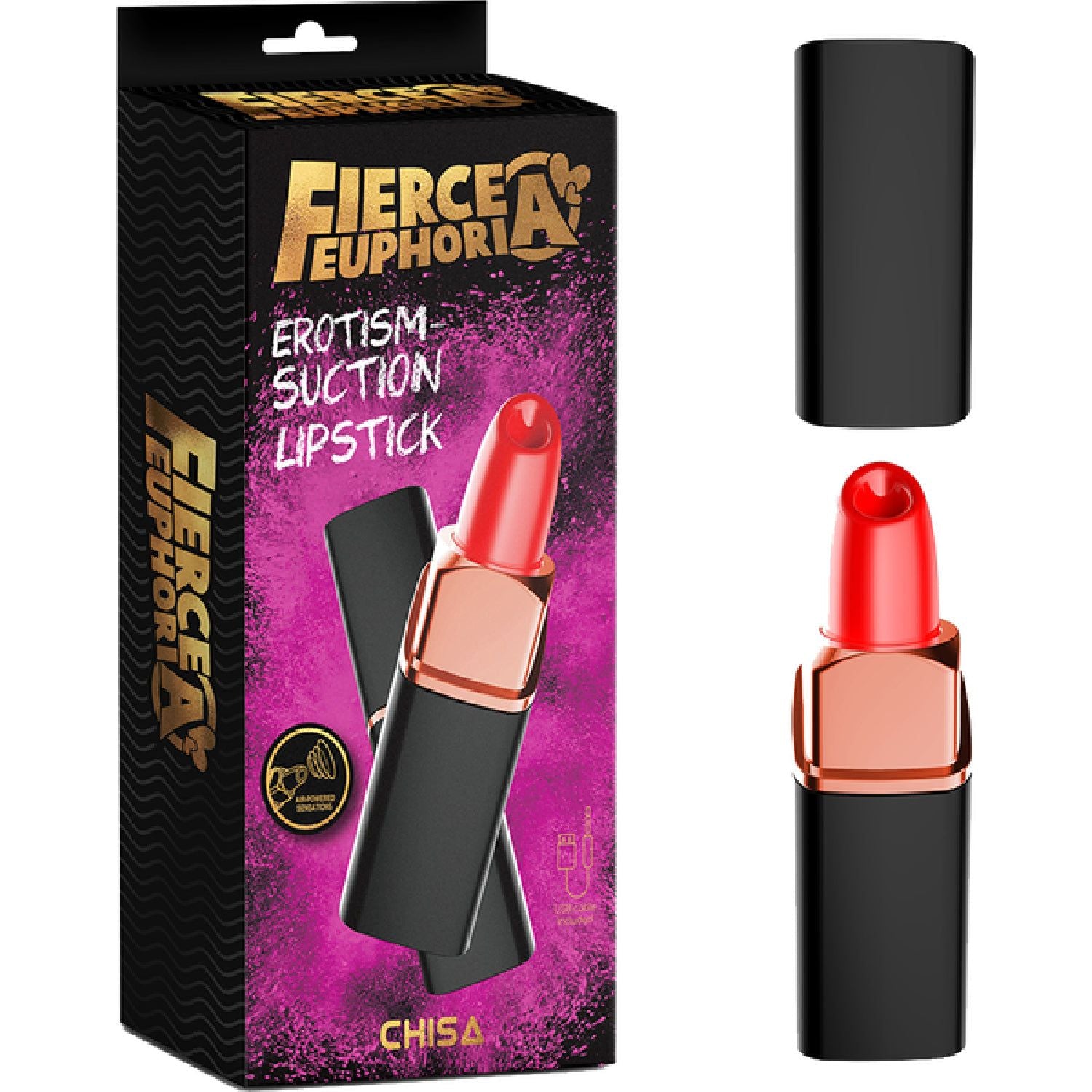 Chisa - Fierce Euphoria Erotism Suction Lipstick | Clitoral Suction Toy