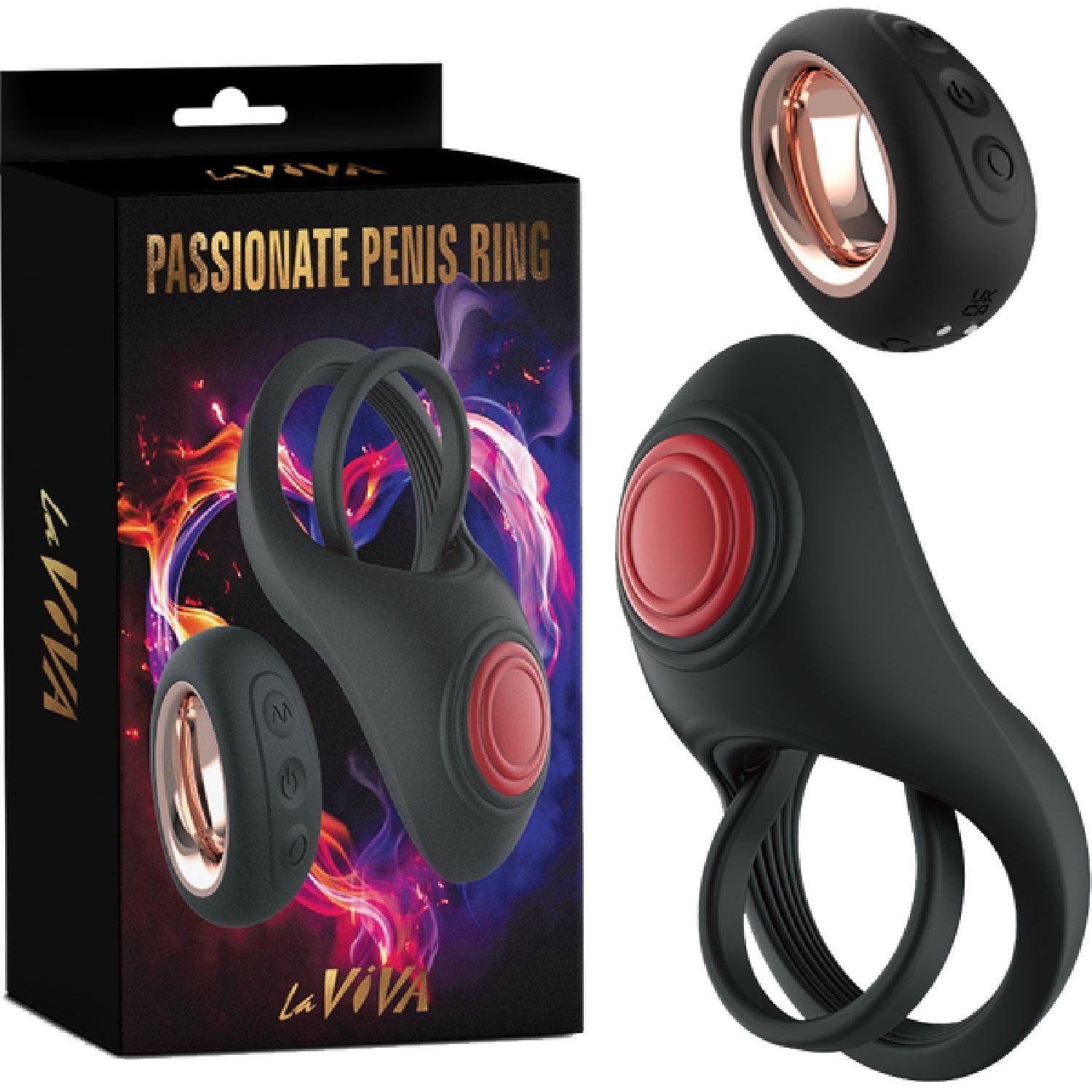Laviva - Passionate Penis Ring Remote Control | Rechargeable Cock & Ball Ring