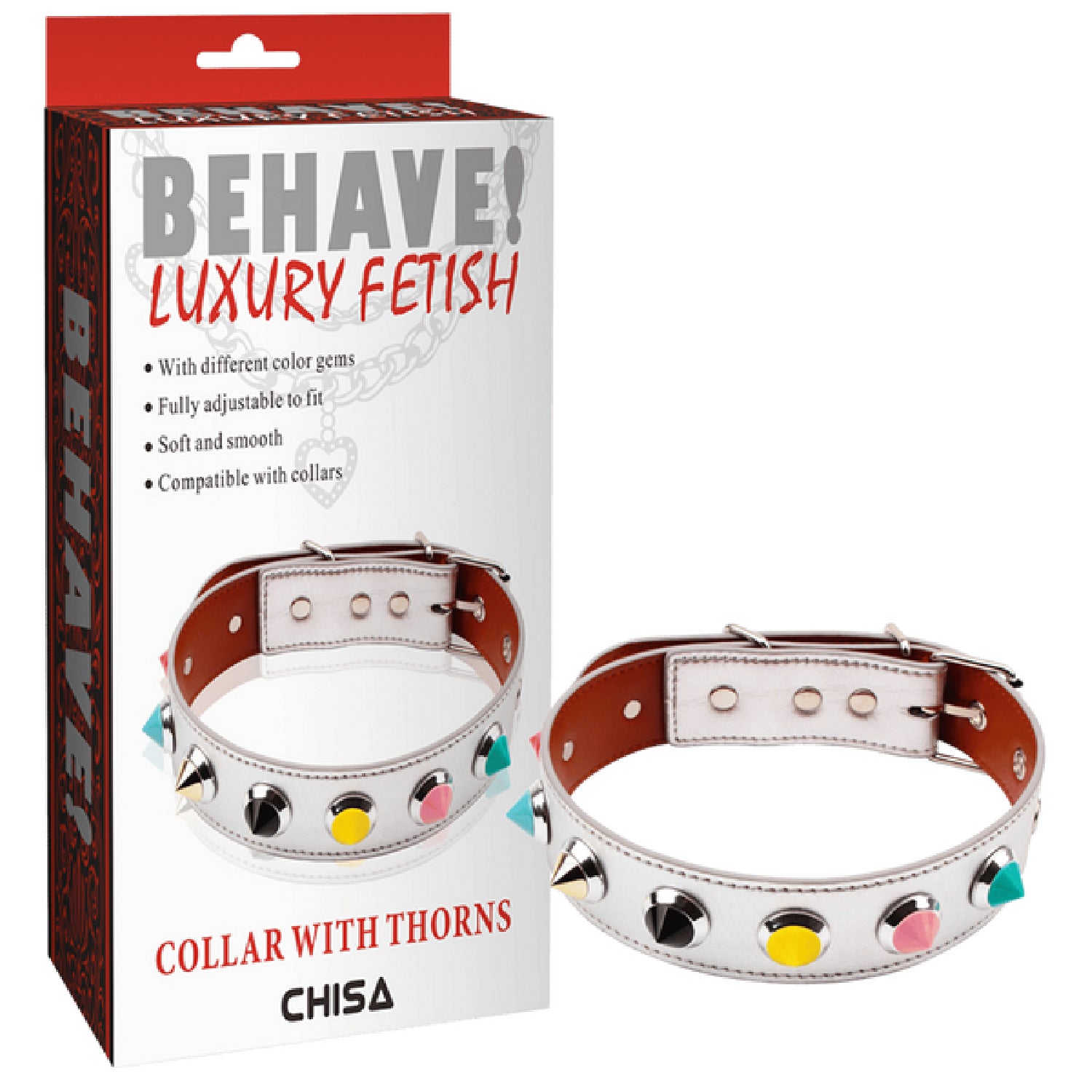 Chisa – Behave Luxury Fetish Collar with Thorns | Collar