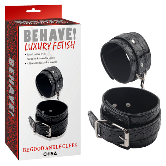 Chisa - Behave Luxury Fetish Be Good Ankle Cuffs | Bondage Cuffs