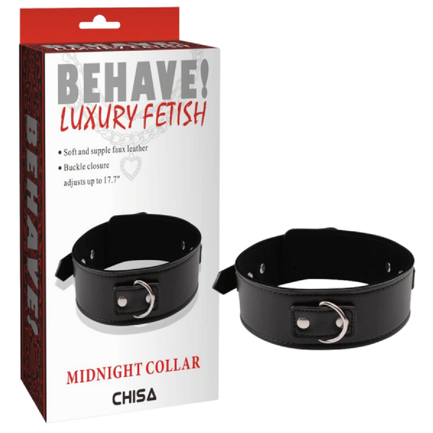 Chisa – Behave Luxury Fetish Midnight Collar | Collar