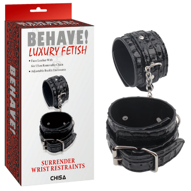 Chisa - Behave Luxury Fetish Surrender Wrist Restraints | Bondage Cuffs