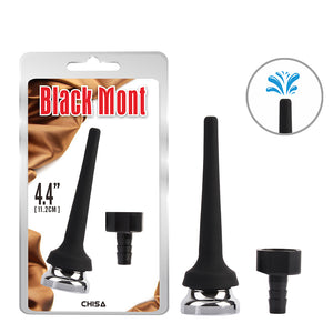 Black Mont - Tapered Silicone Enema Attachement | 4.4 Inches