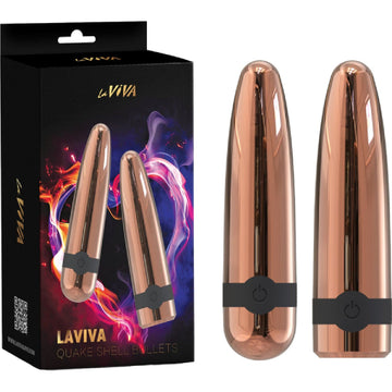 Laviva - Quake Shell Bullets | Rechargeable Bullet Twin Pack