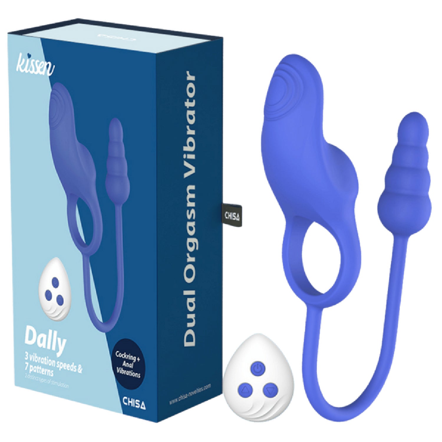 Chisa - Kissen Dally | Vibrating Cock Ring with Anal Plug