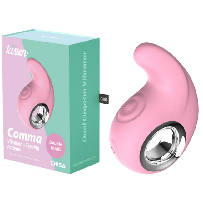 Chisa - Kissen Comma | Compact Vibrating & Tapping Stimulator
