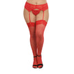 DreamGirl - Fishnet & Lace Thigh Highs | Plus Size