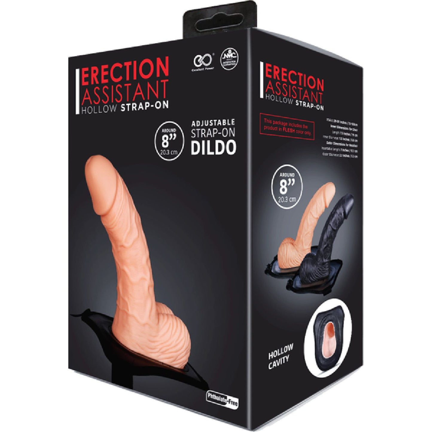 Excellent Power - Erection Assistant | 8" Hollow Strap-On