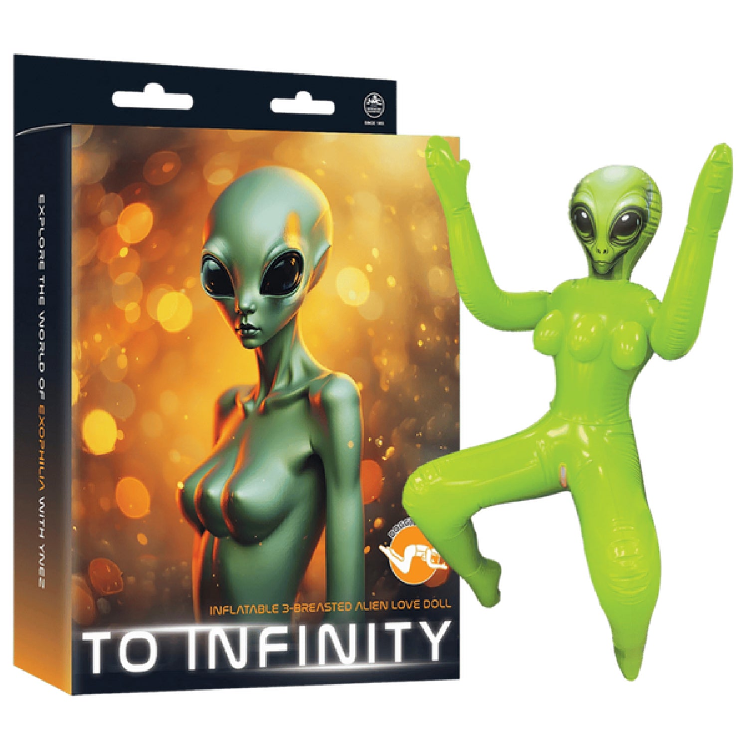 Excellent Power – To Infinity Inflatable 3-Breasted Alien Love Doll (Ynez Collection) | Inflatable Love Doll