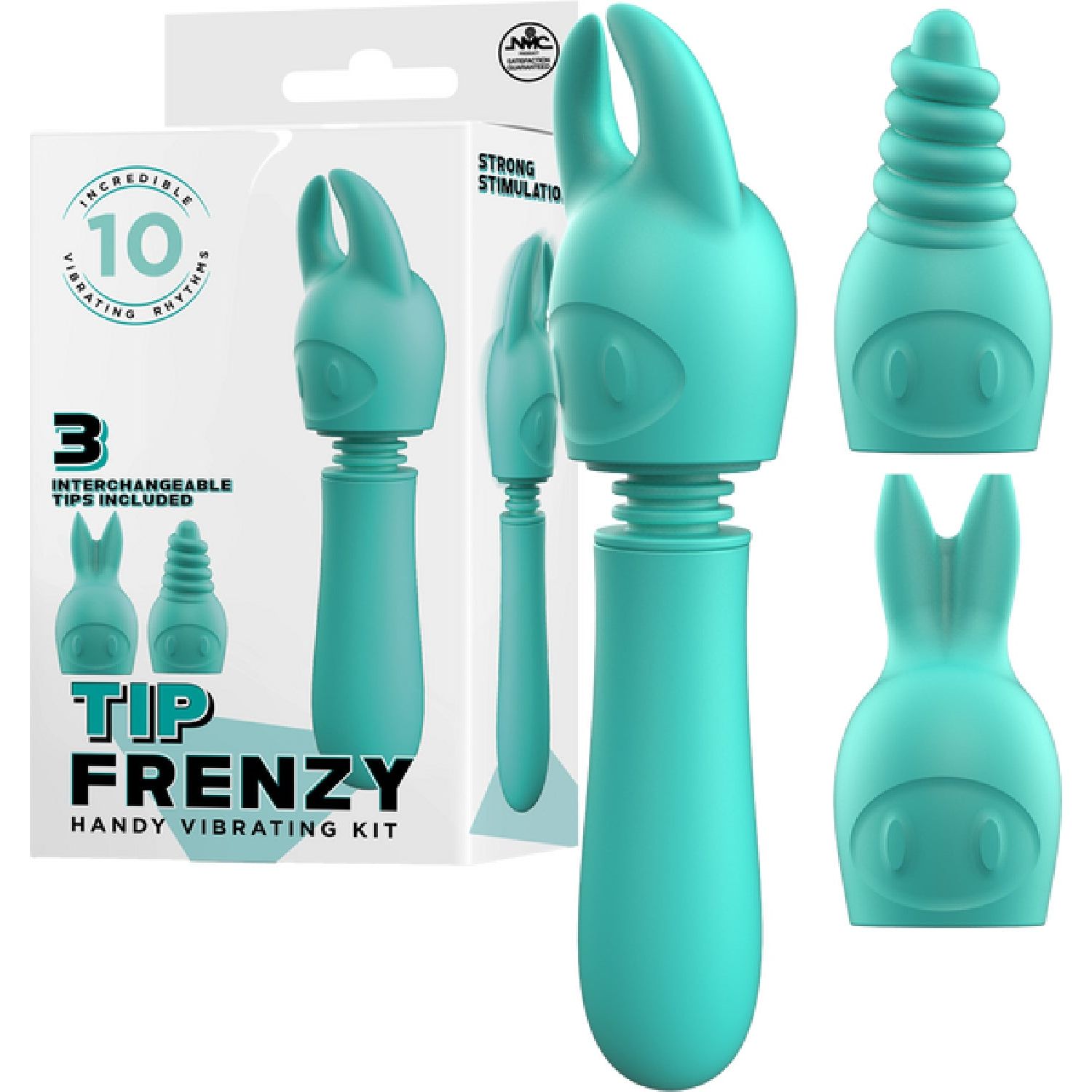 Excellent Power – Tip Frenzy Handy Vibrating Kit | Rechargeable Silicone Vibrator