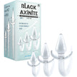 Excellent Power - Black Axinite 3-In-1 Anal Plug Kit with Tail | Anal Plug Kit