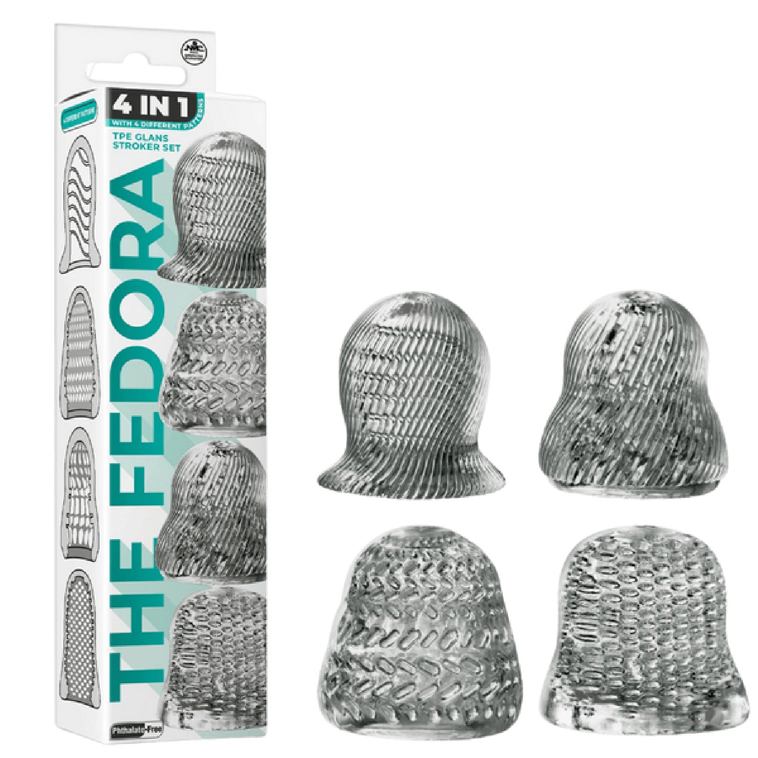 Excellent Power – The Fedora 4 in 1 Glans Stroker Set | Male Masturbator Set