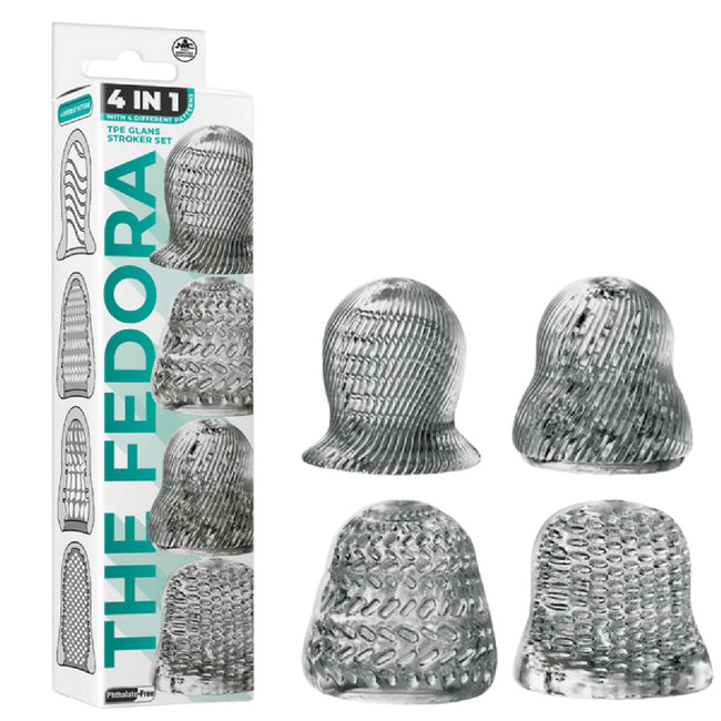 Excellent Power – The Fedora 4 in 1 Glans Stroker Set | Male Masturbator Set