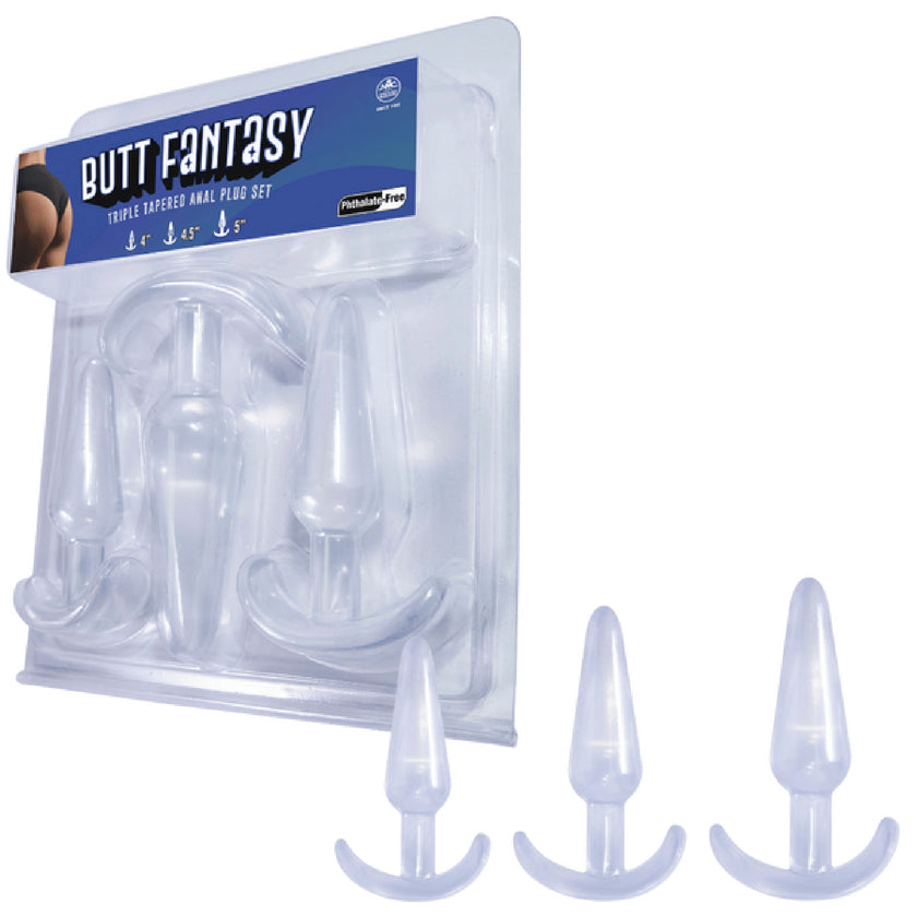 Excellent Power - Butt Fantasy Triple Tapered Anal Plug Set | Anal Plug Set