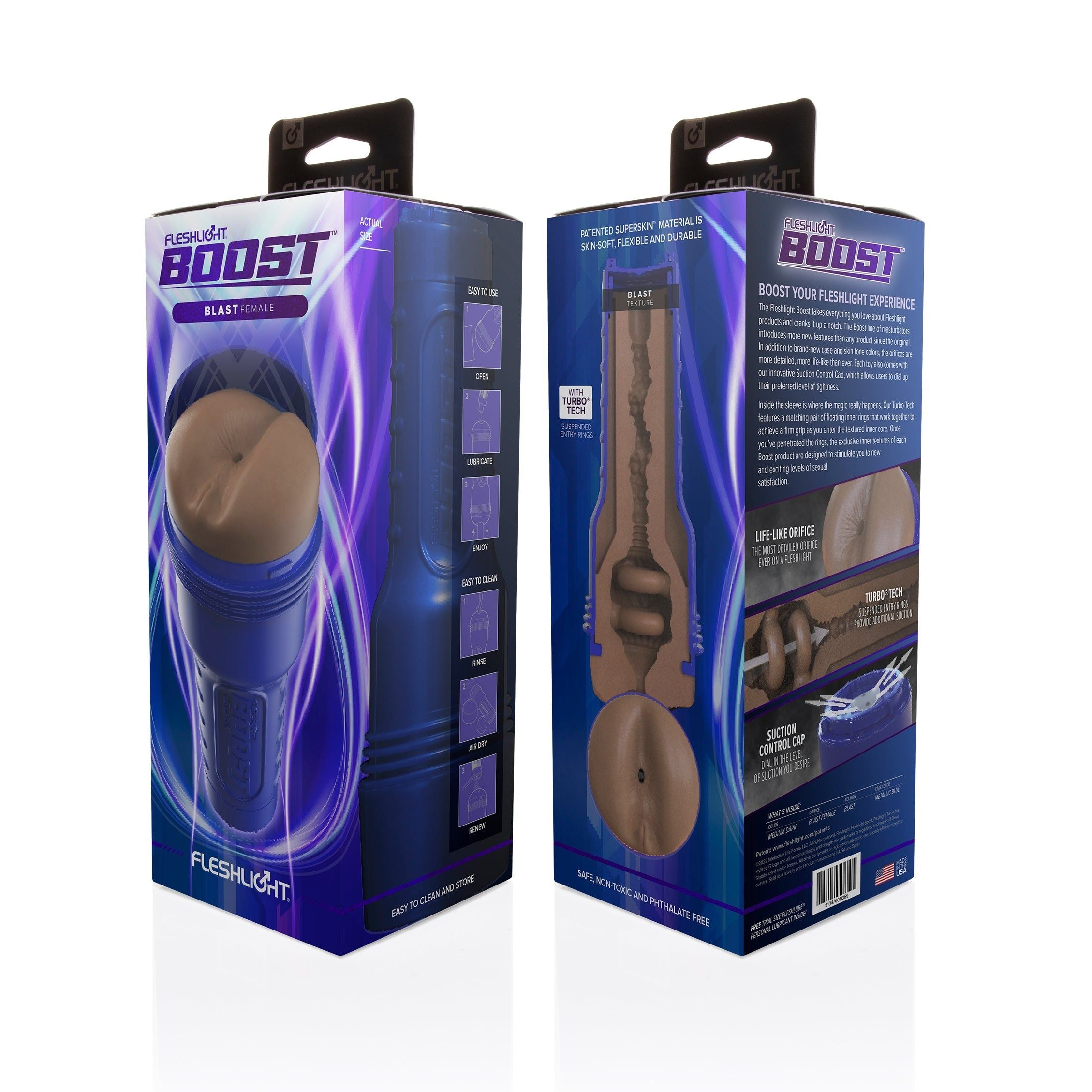 Fleshlight - Boost Blast Female | Medium Dark Flesh