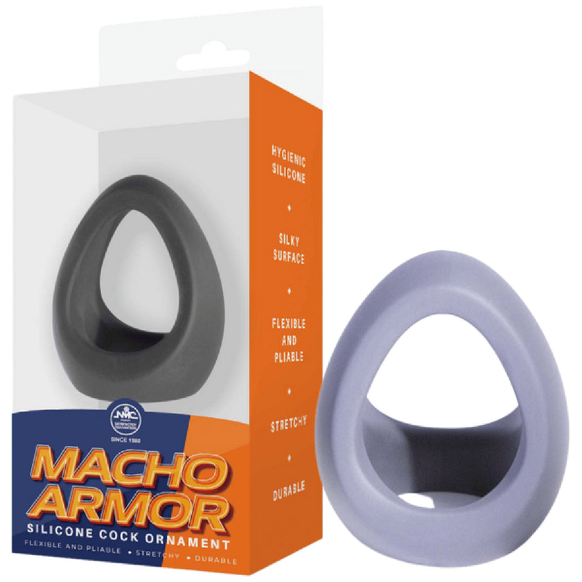 Excellent Power – Macho Armor Silicone Cock & Ball Ornament | Cock & Ball Ring