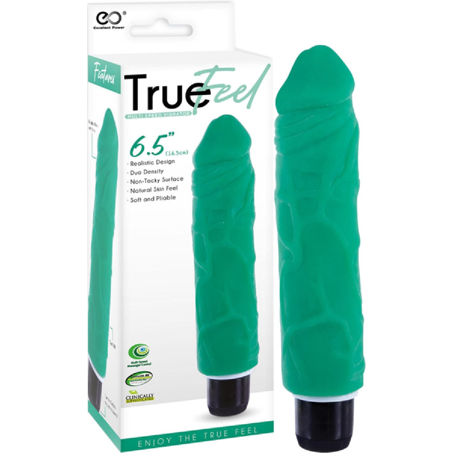 Excellent Power – Patriot True Feel Multispeed Vibrator 16.5cm | Realistic Vibrator