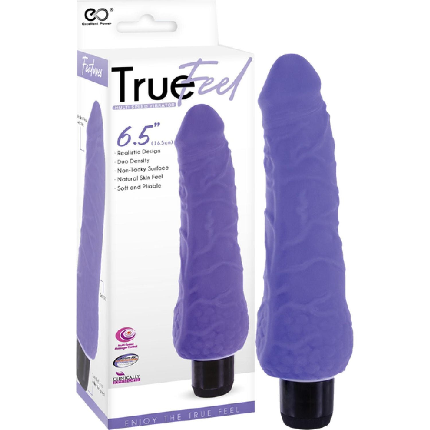 Excellent Power – Slim True Feel Multispeed Vibrator 16.5cm | Realistic Vibrator