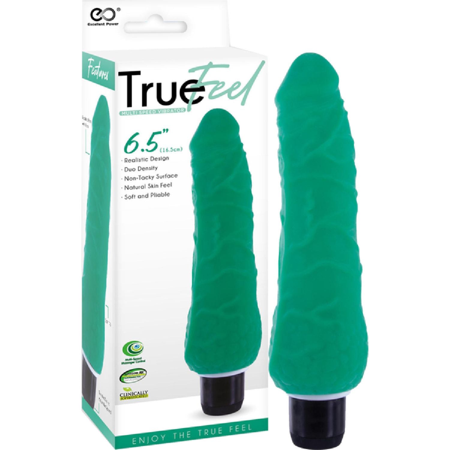 Excellent Power – Slim True Feel Multispeed Vibrator 16.5cm | Realistic Vibrator