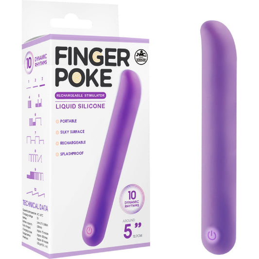 Excellent Power – Finger Poke 5" Rechargeable Stimulator | Compact Silicone Vibe