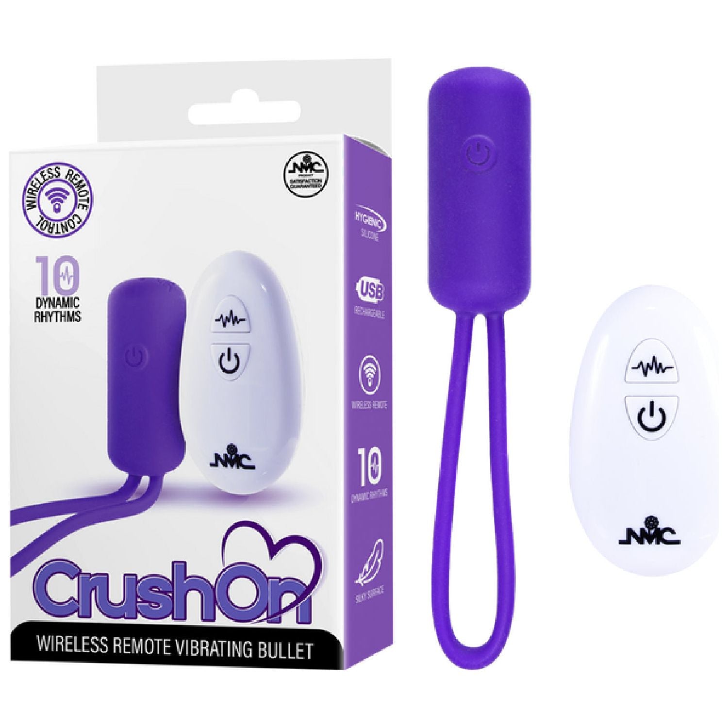 Excellent Power – Crush On Wireless Remote Vibrating Bullet | Rechargeable Remote-Controlled Bullet Vibrator