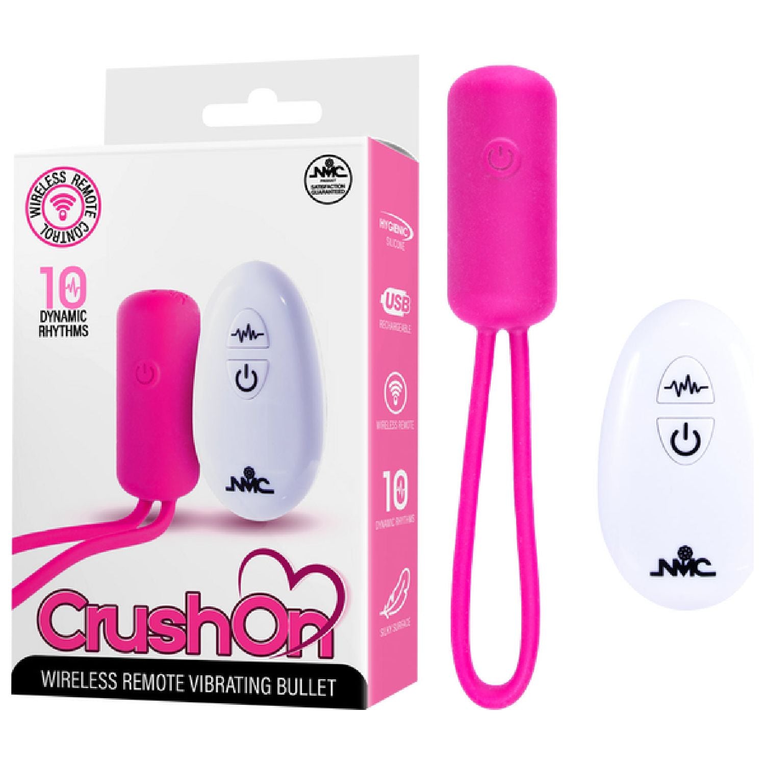 Excellent Power – Crush On Wireless Remote Vibrating Bullet | Rechargeable Remote-Controlled Bullet Vibrator