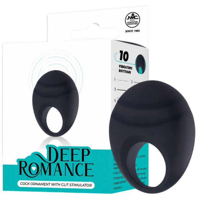 Excellent Power – Deep Romance Cock Ornament with Clit Stimulator | Vibrating Cock Ring