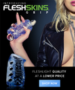 FleshSkins - Blue Ice | Grip w/ Drying Stand