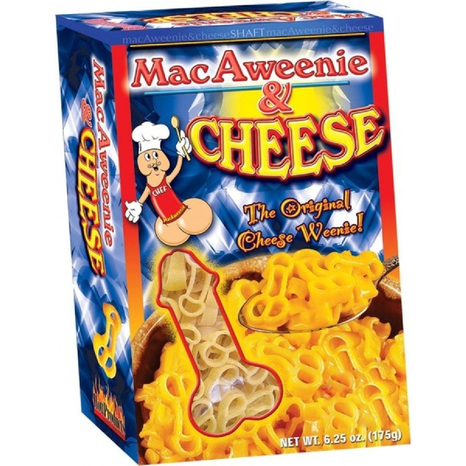 Hott Products Unlimited - MacAweenie & Cheese | Pecker Shaped Edible Pasta